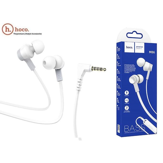 Écouteurs intra-auriculaires filaire avec Microphone Hama Blanc - THOMSON -  0132480 