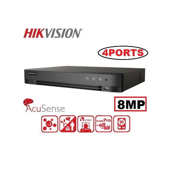 Hikvision Enregistreur pour 4 Camera surveillance HD - XVR 4 Ports - UP TO 8MP image 0