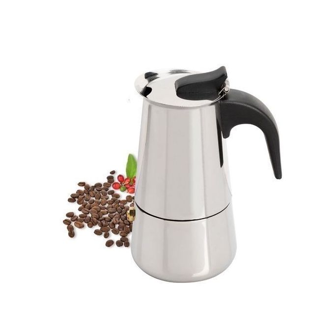 Sans Marque Cafetière italienne expresso inox 4 tasses à prix pas cher