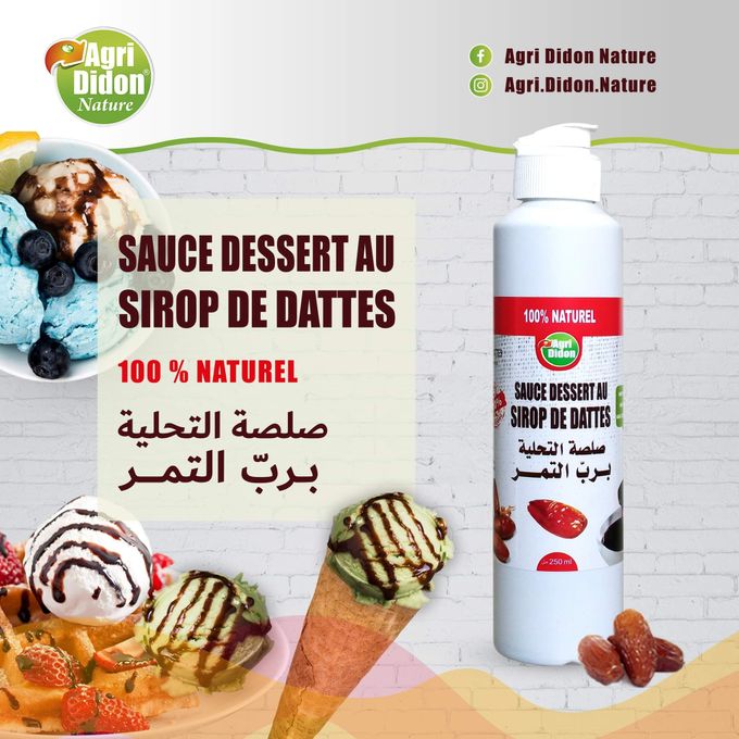 Slide  #1 Agri Didon Sauce Dessert au sirop de dattes - 250ml - DLC Proche