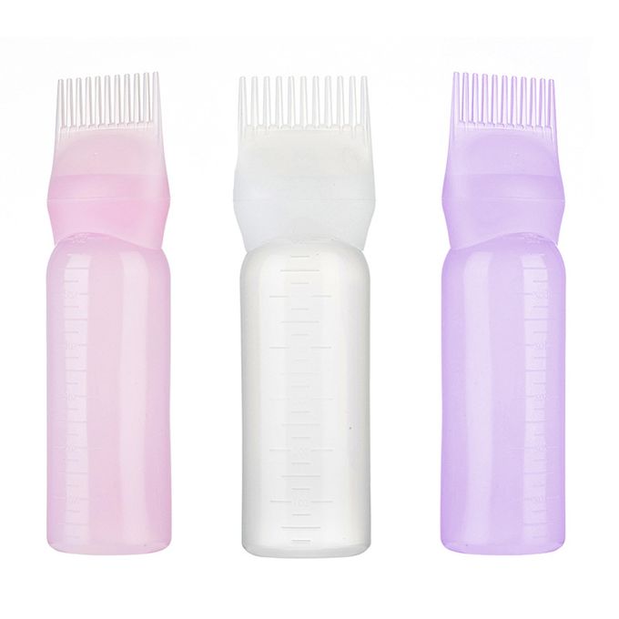 Peigne à huile cheveux colorant bouteille applicat – Grandado