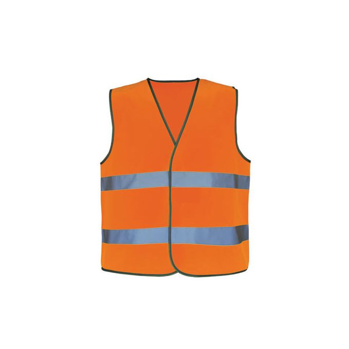 Gilet De Sécurité Orange À 4 Bandes Rétroréfléchissantes