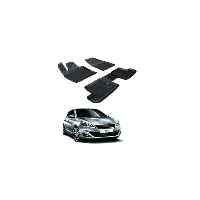 Pvc Tapis de sol - 3D - PVC Peugeot 308 - 2015+ - à prix pas cher