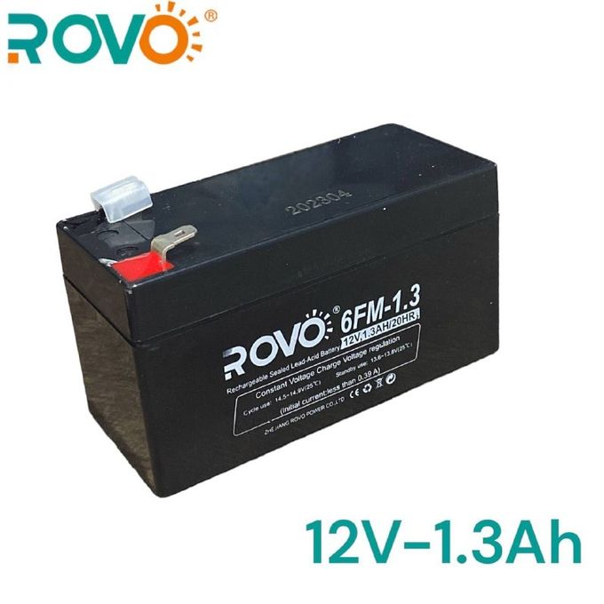 Rovo Batterie 12V - 1.3AH - Rechargeable à prix pas cher