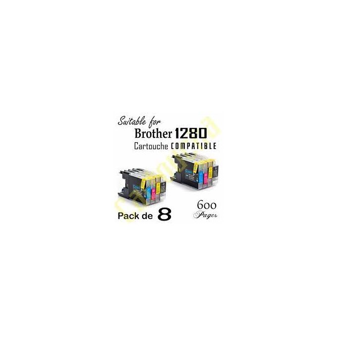 Brother LC223 Pack Cartouches encre Compatibles - Lot de 8 pas cher