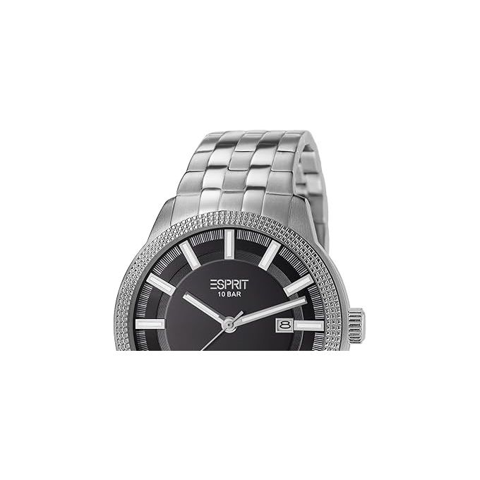 Slide  #1 Esprit Montre pour homme - Argent - Acier inoxydable - Garantie 1An