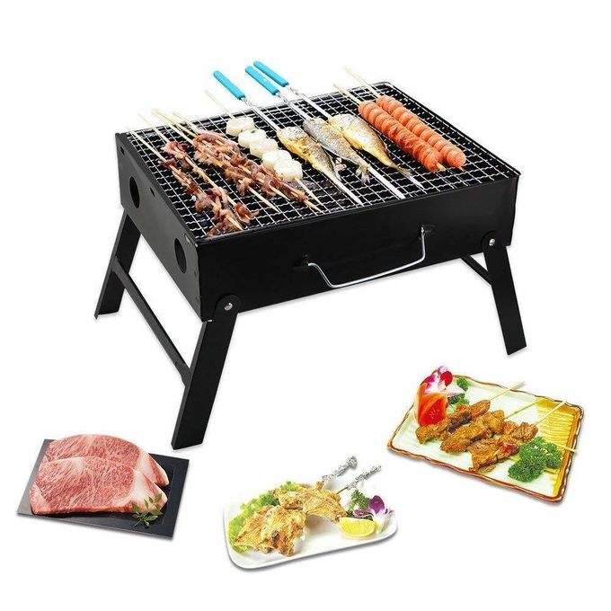 Generic Barbecue au charbon de bois Portable et épais, pliable, Gril à  charbon léger à prix pas cher