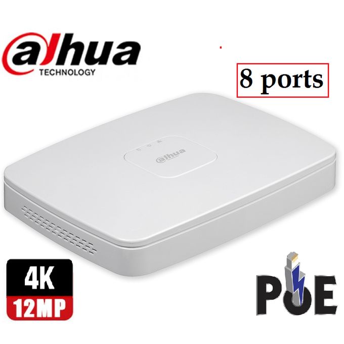 Dahua Enregistreur Pour 8 Caméra Surveillance IP POE - NVR 8 Ports - 4K UP TO 8MP image 0