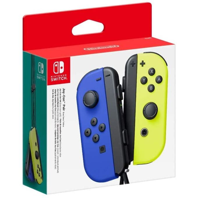 Nintendo Switch Paire de manettes Joy-Con - Bleu/ Jaune Néon image 0