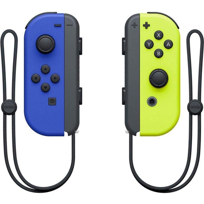 Slide  #1 Nintendo Switch Paire de manettes Joy-Con - Bleu/ Jaune Néon