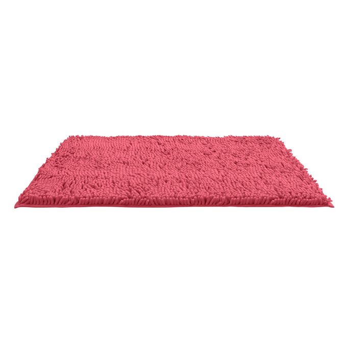 Slide  #1 Wenko Tapis de bain-Chenille-velouté & antidérapant-50x80cm-Corail-Polyester