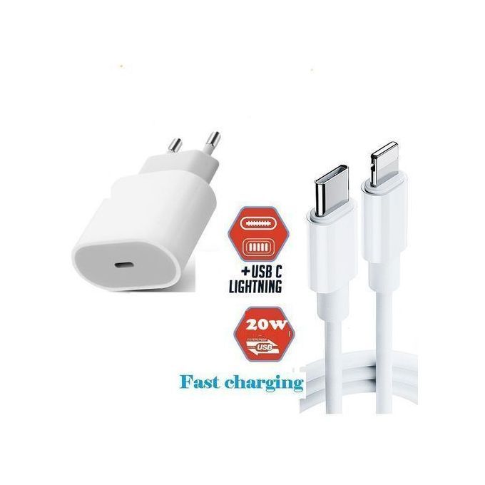 Chargeur Rapide USB C pour iPhone, 35W Chargeur USB C avec Câble Charge  iPhone et Câble USB C, Double Prise de Charge USB [386] - Cdiscount  Téléphonie