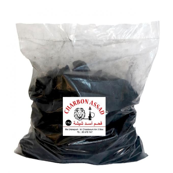 charbon ASSAD Charbon naturel - 3 kg فحم شيشة زيتون image 0