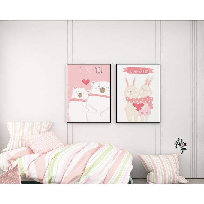 Tableau Chambre Fille Rose