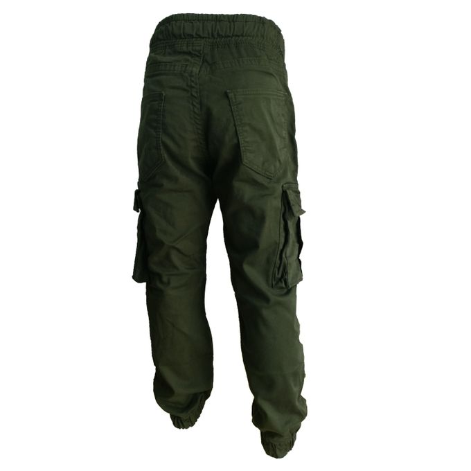 Slide  #2 Etre exclusif Pantalon Garçon - Cargo- Vert Militaire - 600021 H23