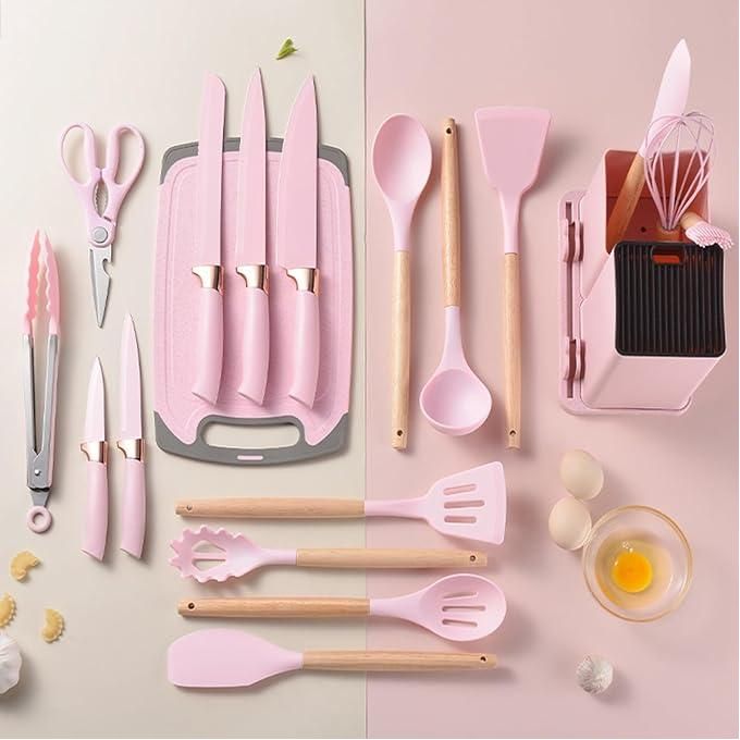 Slide  #2 Generic ensemble de cuisine en silicone 19 pcs