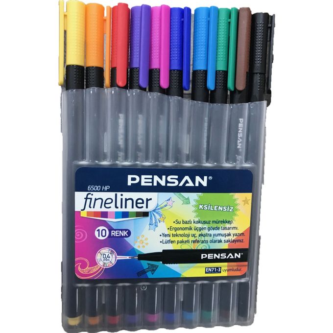 Pensan Pochette de 10 stylos fineliner 6500 à prix pas cher
