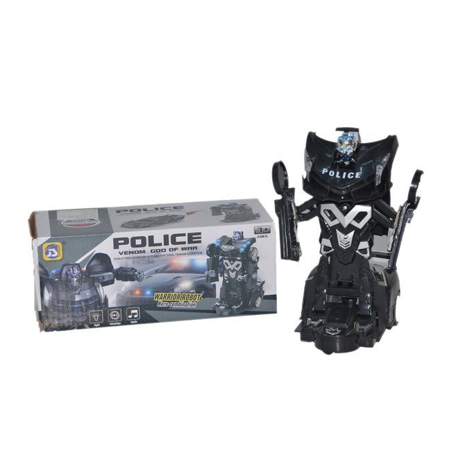 vehicule transformable en robot police