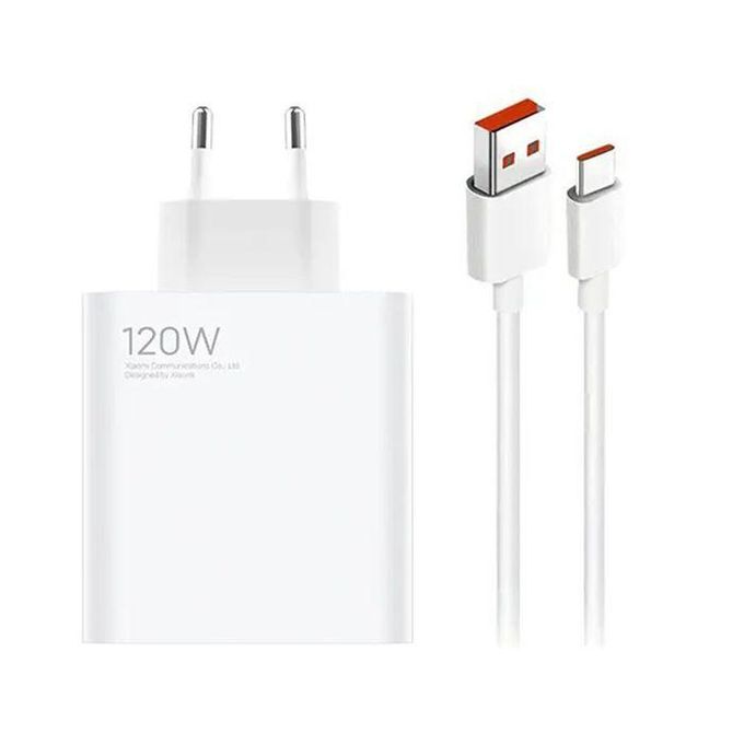 Xiaomi Charging Combo 33W Chargeur rapide USB-A + Câble de données USB-C  Blanc MDY