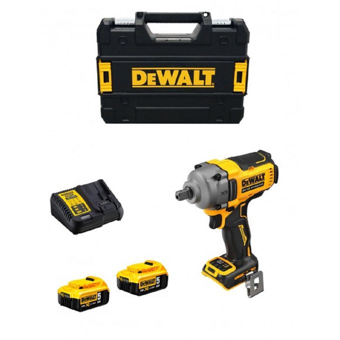 DEWALT - Boulonneuse à Chocs 1/2' Brushless XR 18V 5Ah Li-ion