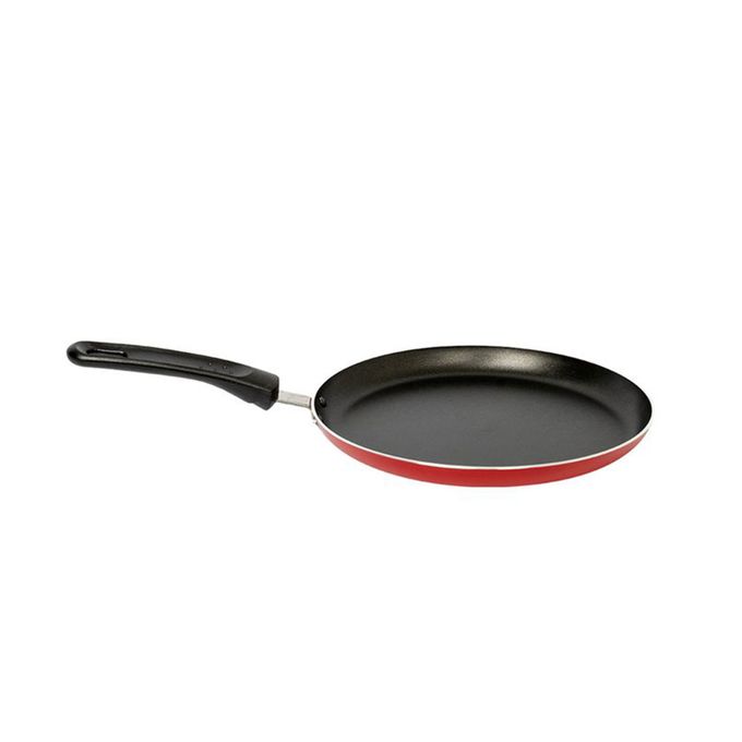 Cookart Lot Poêle 24 cm + Crêpière 25 cm - Rouge à prix pas cher