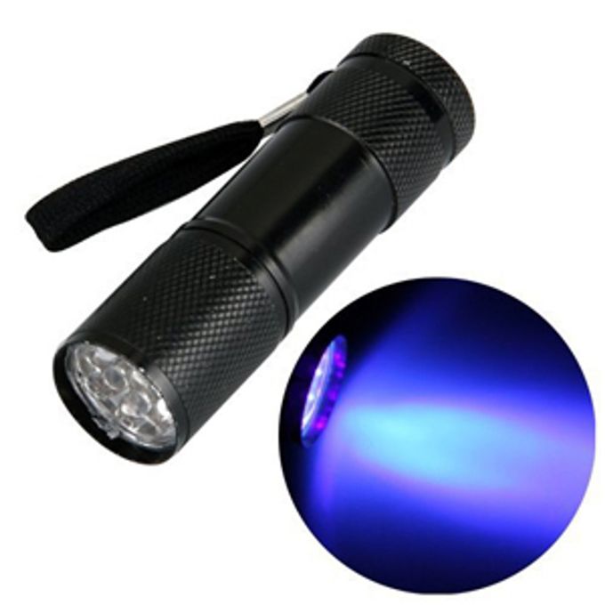 Genuine Mini Lampe torche UV à 9 LED à prix pas cher