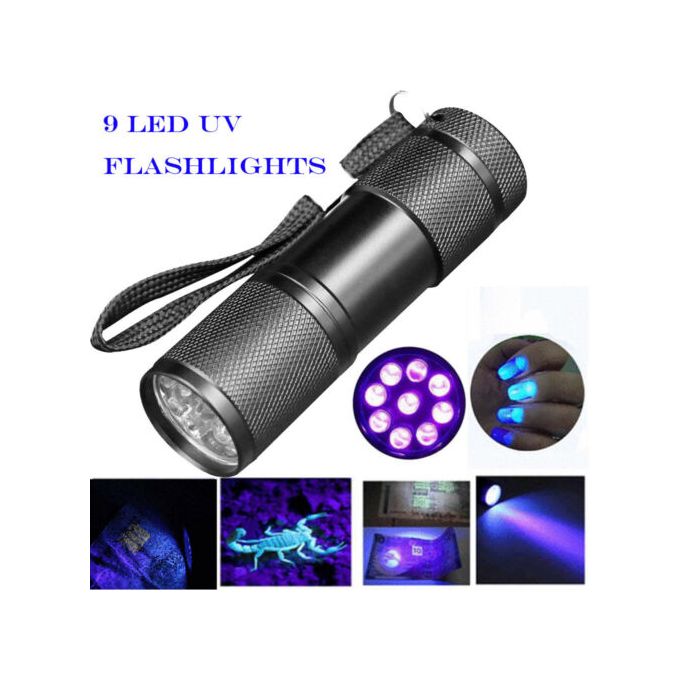 Mini Lampe Torche LED, Lampe de Poche Fluorescent de 610LM Rechargeable USB  Puissante Petite Torche avec Lumière Latérale UV/Blanc/Rouge Bleu,MU 