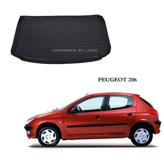 Tapis de coffre de voiture personnalisé, couverture complète, détails  intérieurs, accessoires de voiture pour Peugeot 206