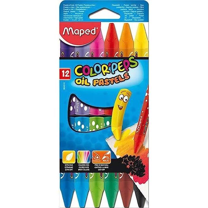 CRAYONS COULEURS COLOR'PEPS DUO DE 12 COULEURS MAPED REF: 829600