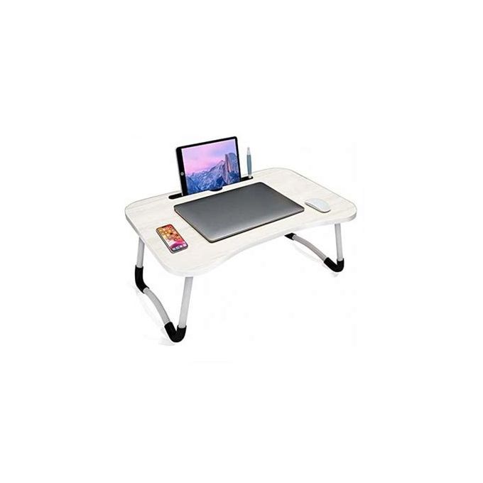 Sans Marque Table De Lit Pliable avec emplacement pour téléphone portable -  Pour PC portable - 60*40*28 cm - Couleur VERT à prix pas cher