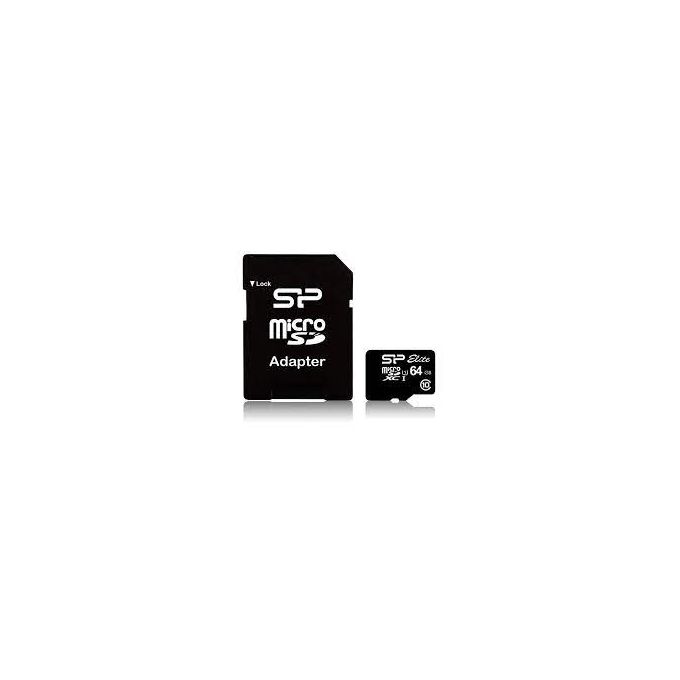 Silicon Power Carte memoire 64 G + adaptateur Micro SD image 0
