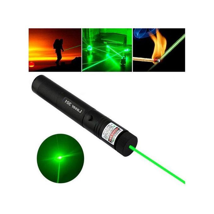 Puissant pointeur laser vert - 303 Torche laser verte haute puissance  10000m Point vert dispositif de mise au point réglable pour la chasse