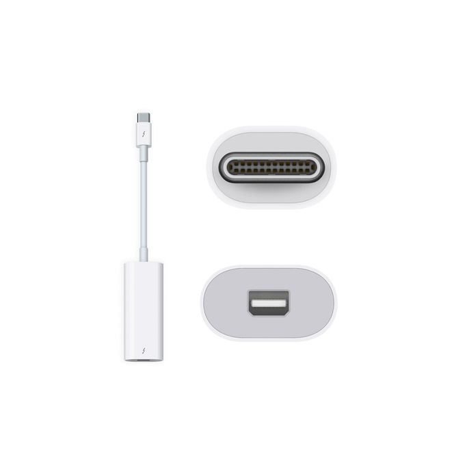 Apple Adaptateur thunderbolt 3 (USB-C) vers thunderbolt 2 - Blanc à prix  pas cher