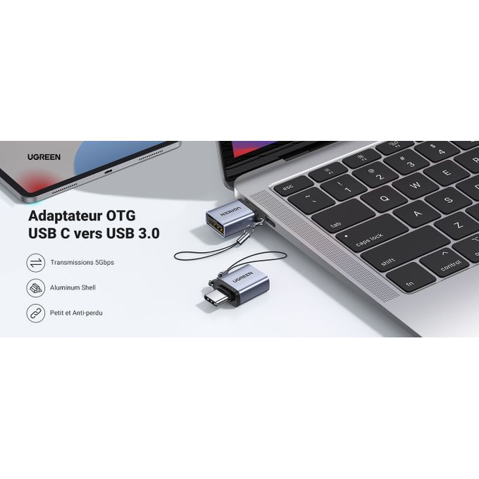 Slide  #3 Ugreen Adaptateur OTG USB-C vers USB A 3.0 (5Gbps) - Compatible MacBooK, iPhone 15 & Galaxy S24 series