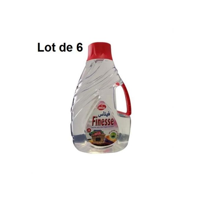 Jmal Lot de 6 Lessive liquide lave linge - Finesse - 6 x 2L image 0