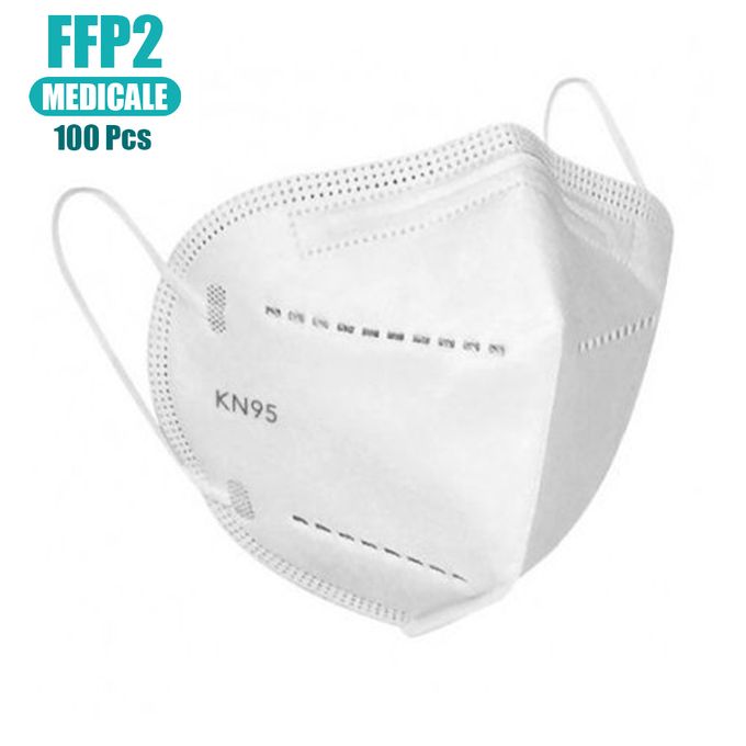 Slide  #2 Masque Lot de 100 Masques de protection respiratoire - KN95 - FFP2 - MEDICALE