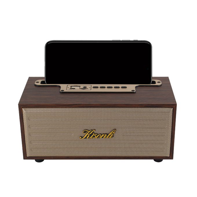 Enceinte bluetooth radio vintage beige