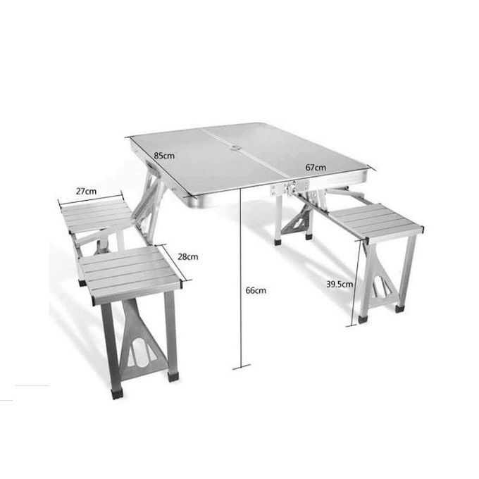 Generic Table valise Camping et pique-nique - Aluminium - Table Pliante image 0
