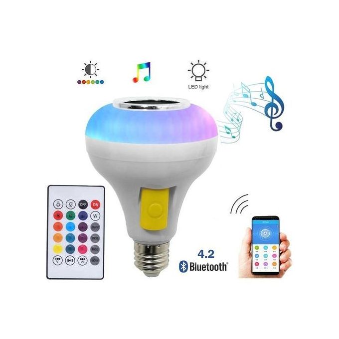 Sans Marque Ampoule LED RGB - bluetooth - USB - E27 à prix pas cher