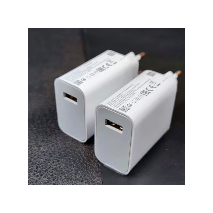 Chargeur Secteur Rapide USB2 33W + Cable type C pour Xiaomi 12 Pro