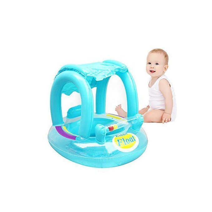 Generic Bouée de plage gonflable pour bébé - pare soleil - bleu 1ans+ à  prix pas cher