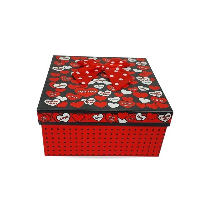 Boîte à cadeau - Rouge - 19 X 19 X 9.5 Cm image 0