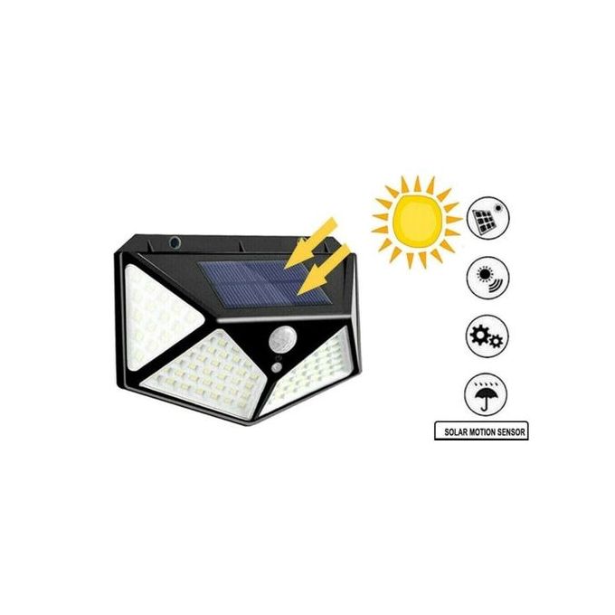 Lampe Solaire 100 LED – détecteur de mouvement - Promodeal