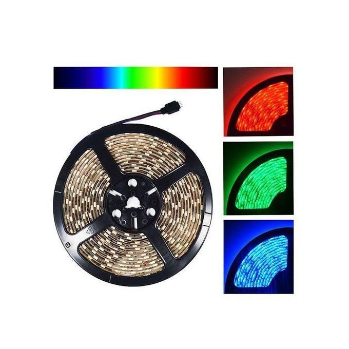 Sans Marque RGB LED Strip Lights - Avec effet multicolore - 5 Mètre LED  étanche à prix pas cher