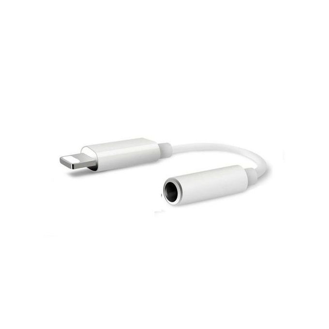 APPLE Adaptateur Lightning vers Mini-jack 3.5 mm - Blanc pas cher