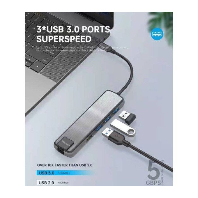 Achetez en gros Station D'accueil Pour Ordinateur Portable Usb C Oem  6-en-1, Multiport Usb Hub Avec Hdmi 4k, Livraison électrique 60w Pour  Macbook Chine et Station D'amarrage Multiports à 11 USD