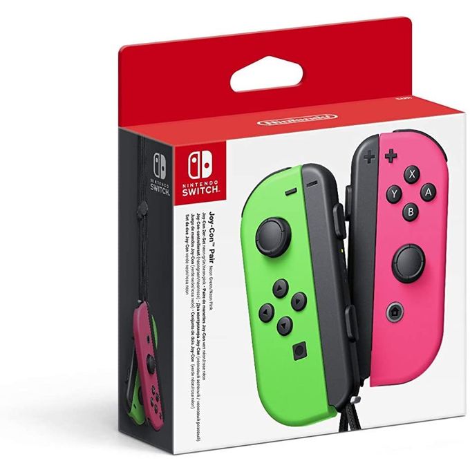 Nintendo Switch Paire de manettes Joy-Con - Vert Néon -Rose Néon image 0