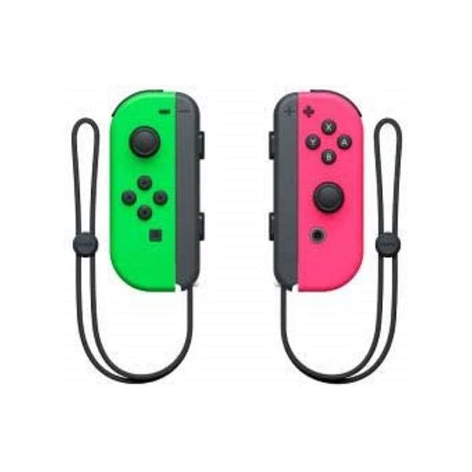 Slide  #1 Nintendo Switch Paire de manettes Joy-Con - Vert Néon -Rose Néon