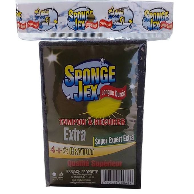 SPONGE-JEX Tampon à Récurer Super Exper Extra-4+2- image 0