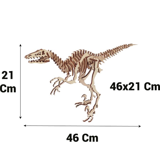 Slide  #3 EDUC'ART Dinosaure de Tataouine - Puzzle 3D Bois